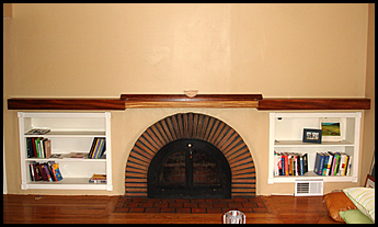 Zebra Wood Mantel